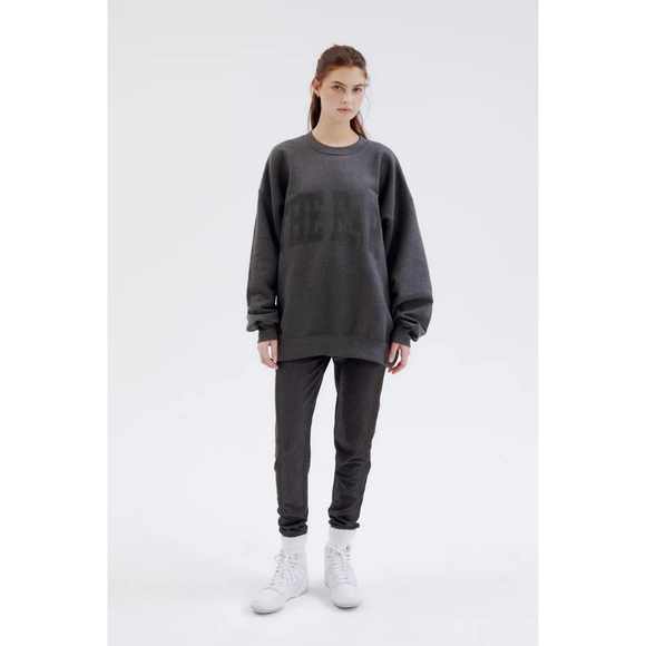 Women's The Bar Sweatshirt L Gray Varsity - Picture 2 of 8